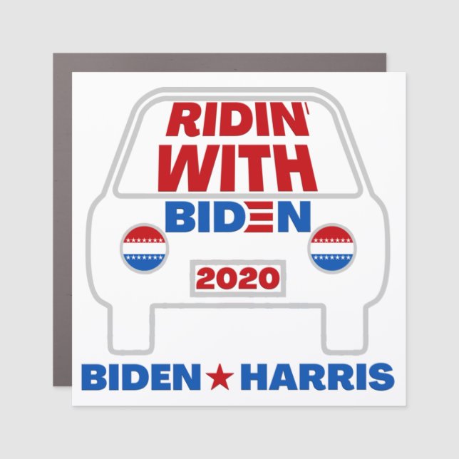 Ridin' With Biden 2020 Car Magnet (Front)