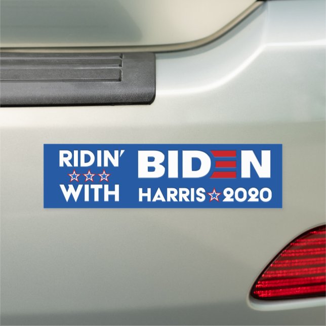 Ridin With Biden 2020 Car Magnet Bumper (In Situ)
