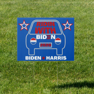 Ridin' With Biden 2020 Yard Sign