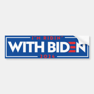 Ridin' With Biden 2024 Bumper Sticker