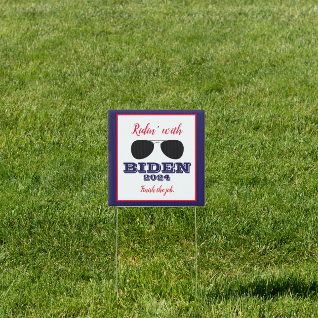 Biden Harris 2024 Yard Sign - 16x12 Coroplast Double Sided
