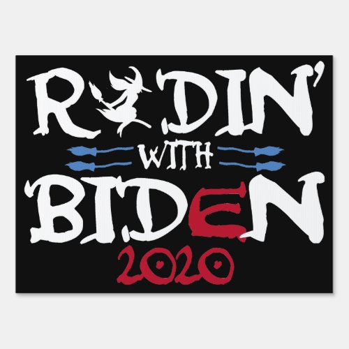 Ridin With Biden Women witches Against Trump Sign