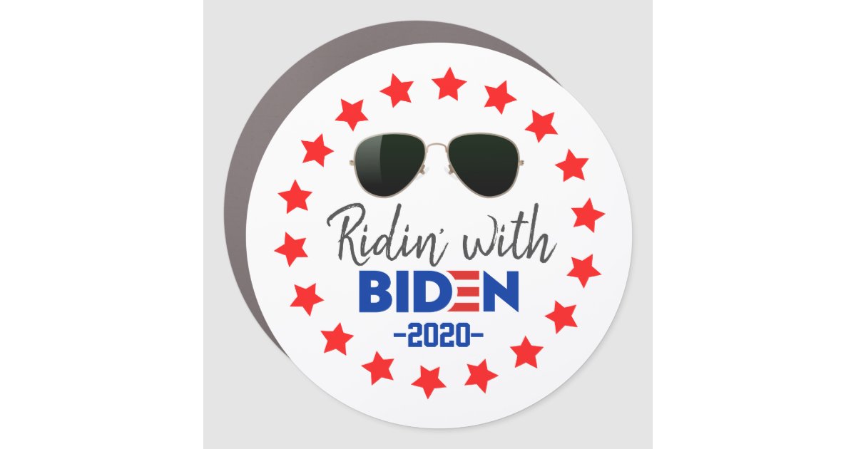 Ridin With Joe Biden Presidential Election 2020 Car Magnet Zazzle Com