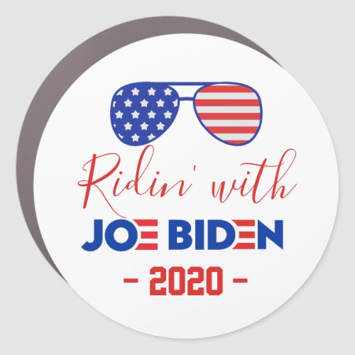 RIDIN WITH JOE BIDEN PRESIDENTIAL ELECTION 2020 CAR MAGNET