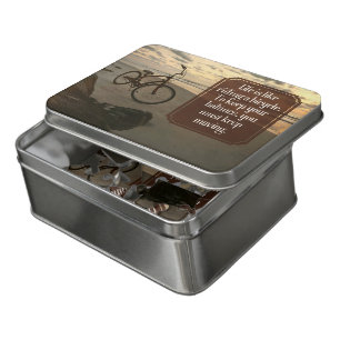 "Riding a bicycle" Inspirational Quote Box & Jigsaw Puzzle
