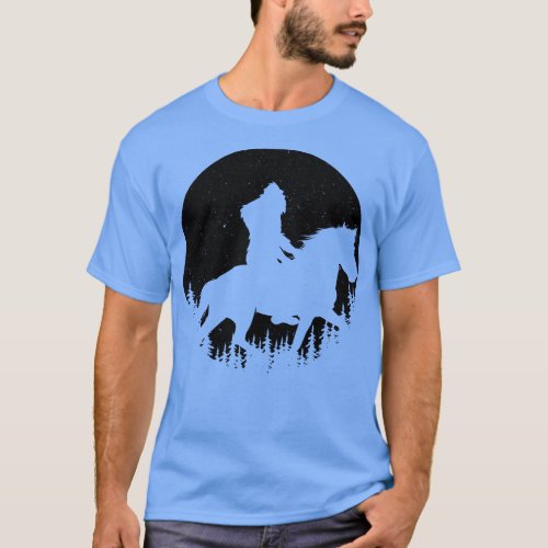Riding A Horse Silhouette T_Shirt