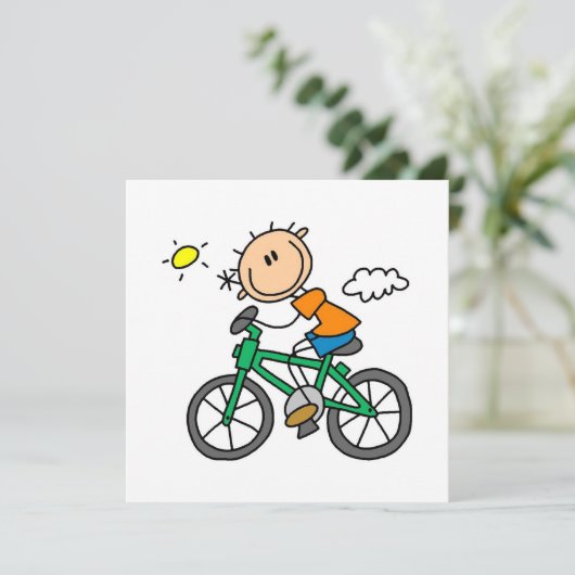 Riding Bicycle - Male (Standing Front)