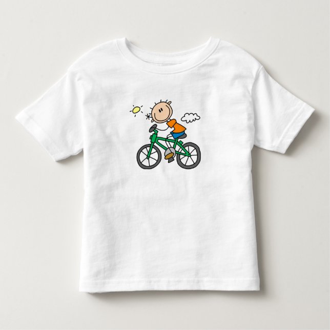 Riding Bicycle - Male Toddler T-shirt (Front)