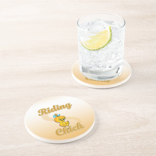 Riding Chick Coaster (Side)
