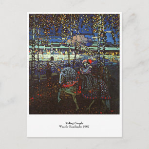 Riding Couple, Wassily Kandinsky 1907 Postcard