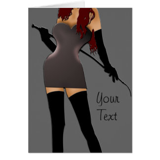 Riding Crop Mistress Cards