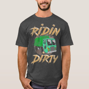 Teenage Mutant Ninja Turtles Mens T-Shirt - Group Riding Garbage Bike