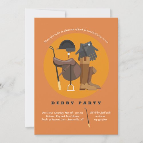 Riding Elements Derby Party Invitation