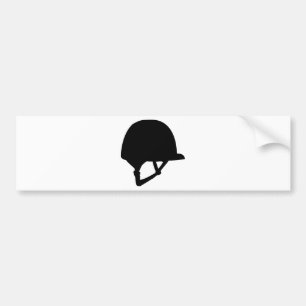 riding helmet bumper sticker