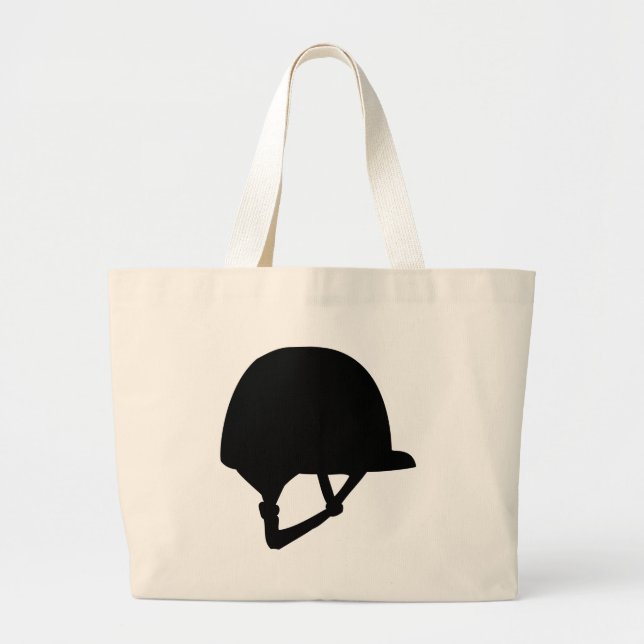 riding helmet large tote bag (Front)