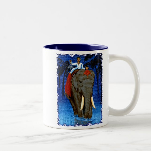 "Riding Home" Two-Tone Coffee Mug (Right)