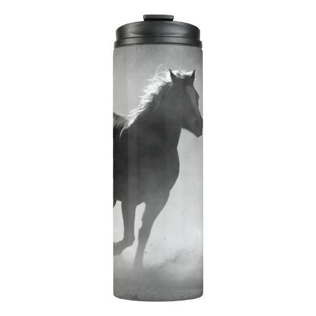 RIDING HORSE RUNNING THERMAL TUMBLER (Front)