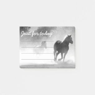 RIDING HORSES RUNNING REMINDER POST-IT NOTES
