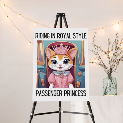 Riding in Royal Style Passenger Princess Cat Foam Board