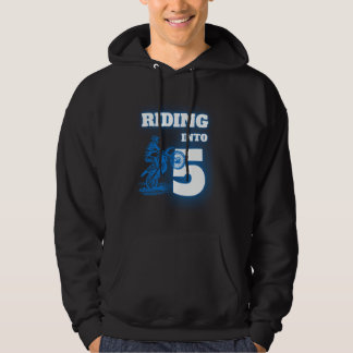 Riding Into 5 Year Old 5th Dirt Bike Birthday Part Hoodie
