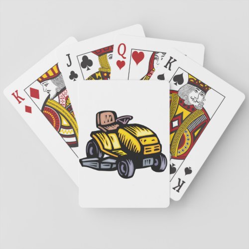 Riding Lawn Mower Playing Cards