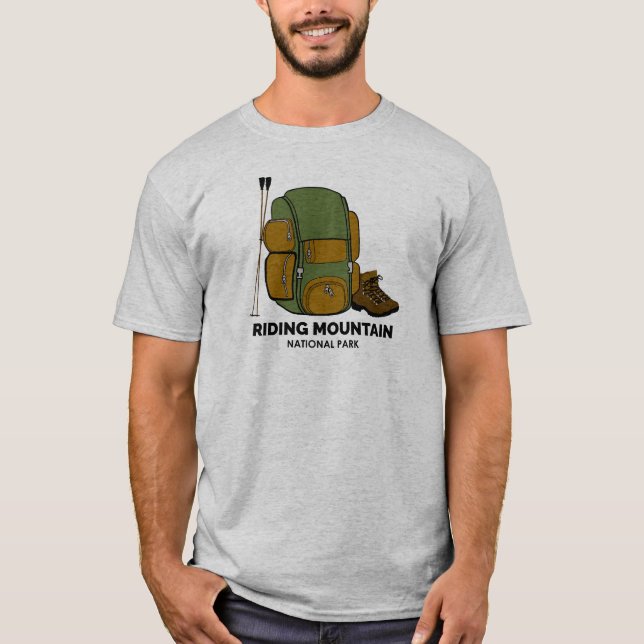 Riding Mountain National Park Backpack T-Shirt (Front)