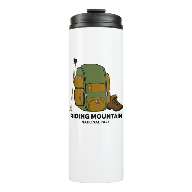 Riding Mountain National Park Backpack Thermal Tumbler (Front)
