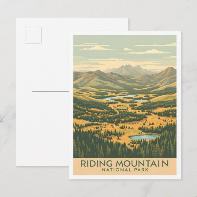 Riding Mountain National Park Canada Travel Postcard (Front/Back)