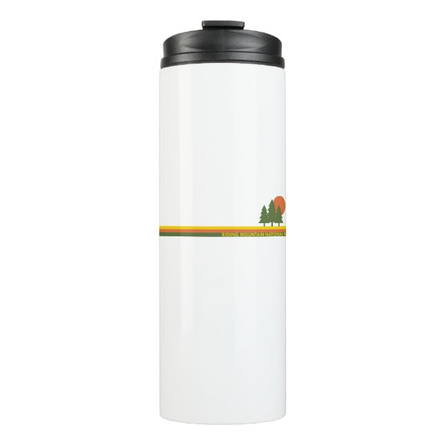 Riding Mountain National Park Pine Trees Sun Thermal Tumbler (Front)