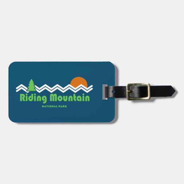 Riding Mountain National Park Retro Luggage Tag (Front Horizontal)