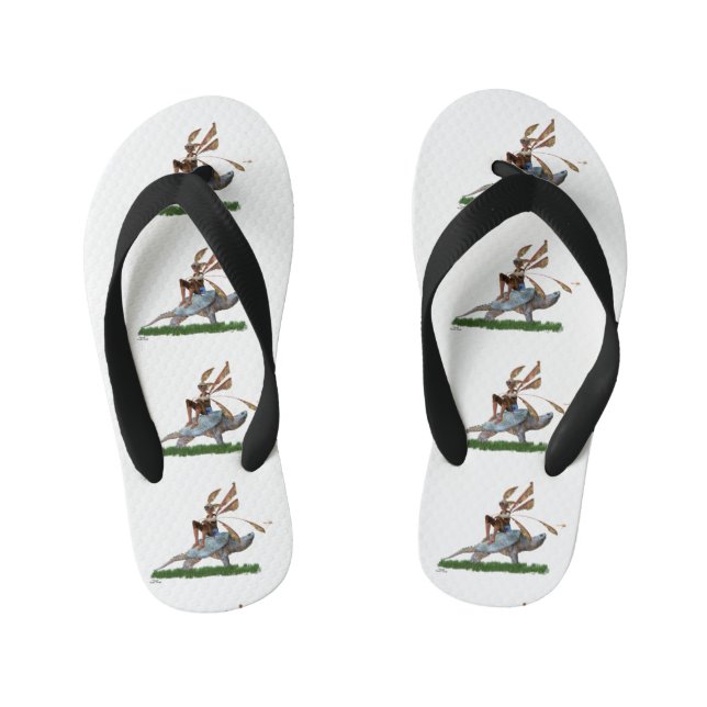 Riding On Turtle Flip Flops (Footbed)