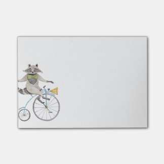 Riding Raccoon Post-it Notes
