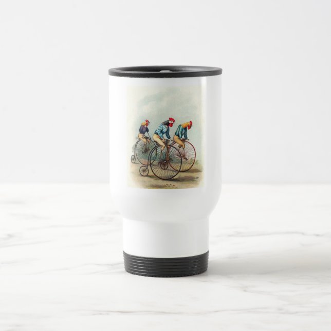 Riding Roosters Travel Mug (Center)