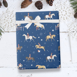 Riding School in Winter Wrapping Paper