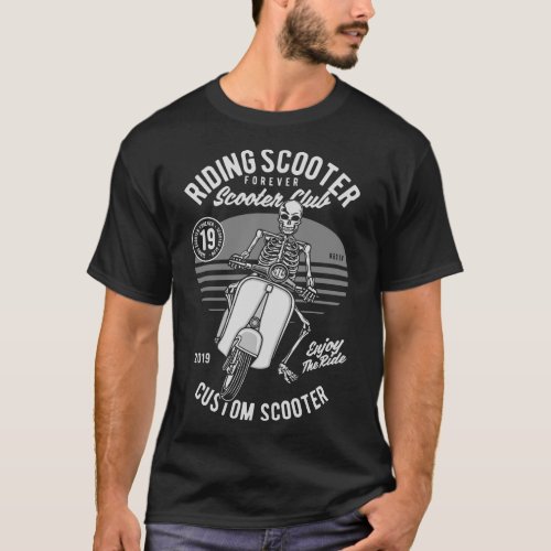 Riding scooter T_Shirt