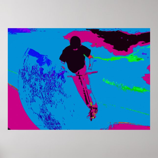 Riding the Galaxy - Scooter Rider Poster (Front)