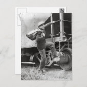 Riding the Rails, 1935 Postcard (Front/Back)