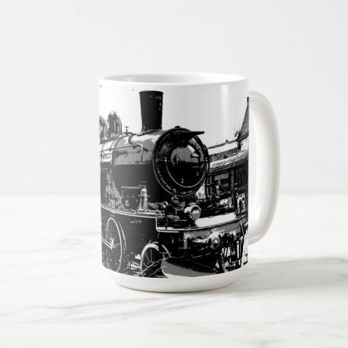 Riding the Rails _ Vintage Steam Train Coffee Mug