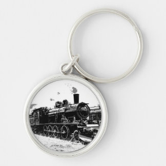 Riding the Rails- Vintage Steam Train Keychain