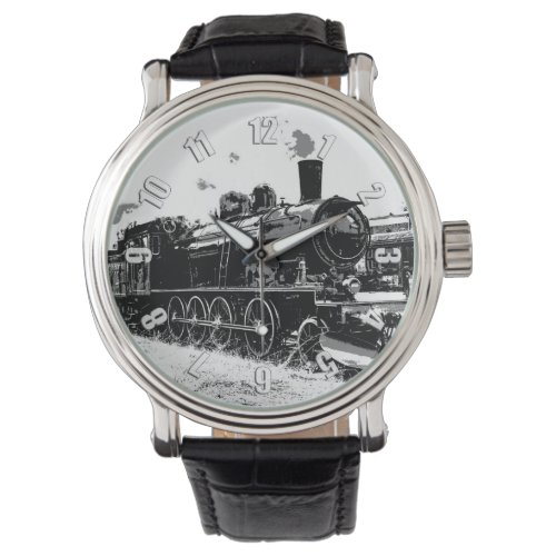 Riding the Rails_ Vintage Steam Train Watch