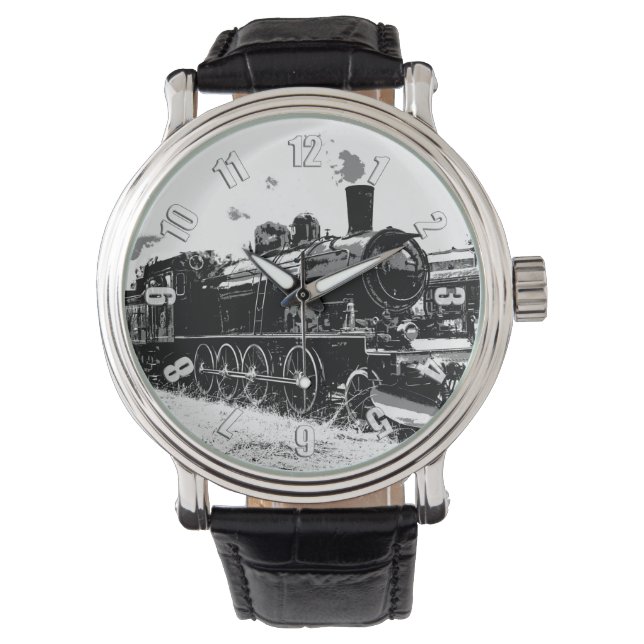 Riding the Rails- Vintage Steam Train Watch (Front)