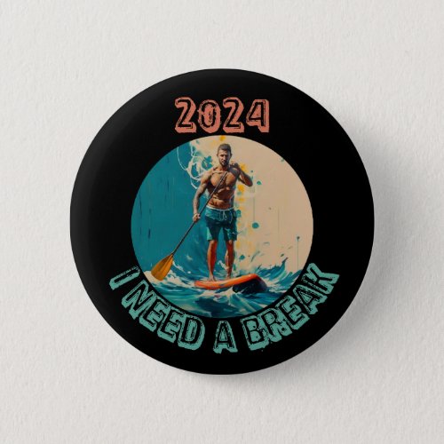 Riding the waves sup paddle board surfing edition button
