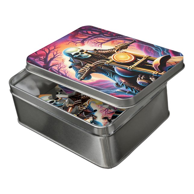 Riding through the interweaving branches jigsaw puzzle (Lid Open)