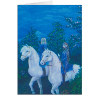 Riding throught the woods cards