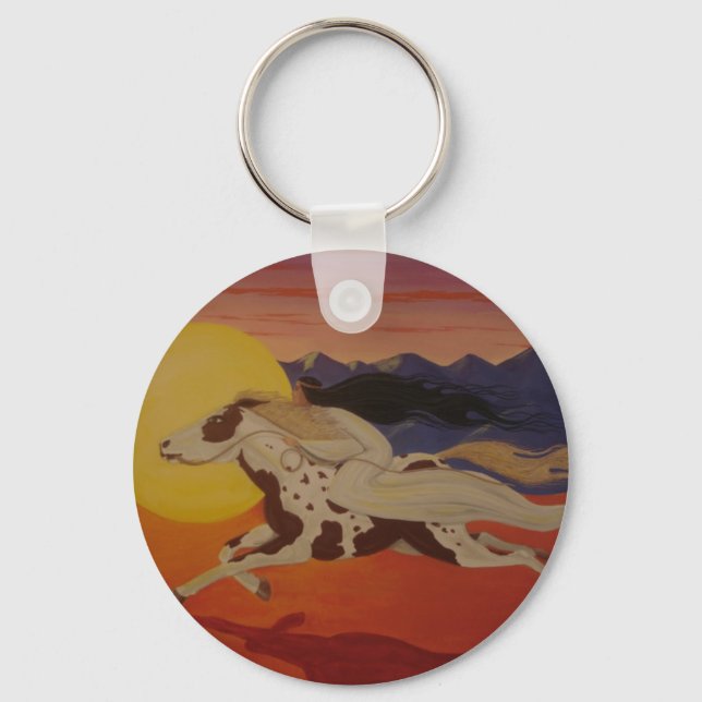 Riding with the Sun Keychain (Front)