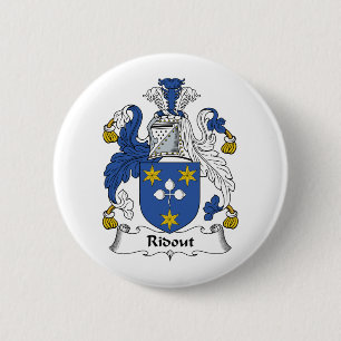 Ridout Family Crest Pinback Button