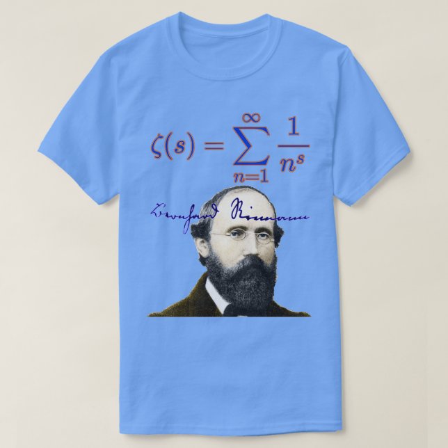 Riemann zeta function  T-Shirt (Design Front)