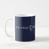 Riemann's Equation Science Math Formulas Mug (Left)