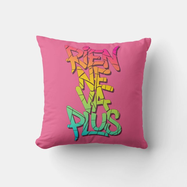 Rien ne va plus throw pillow (Front)