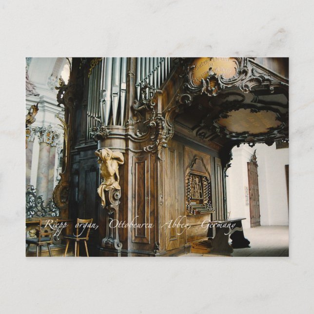 Riepp organ in Ottobeuren postcard (Front)